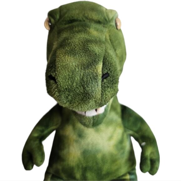 Build A Bear Workshop Dinosaur Green 17-inch Animal Stuffed Soft Plush Puppet - Picture 8 of 9